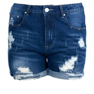 Denim shorts